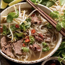 Vietnamese PHO with Ribeye Beef noodle soup+ Drink