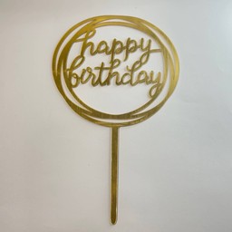 ป้าย HBD สีทอง #05