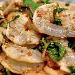 ลาบกุ้งสด