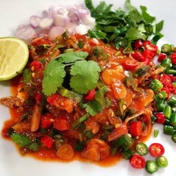 ข้าว+ ยำปลากระป๋อง