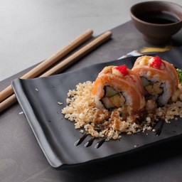 40.แซลมอนเทริยากิ(2P)-Salmon Teri Roll