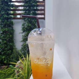 เสาวรสน้ำผึ้งโซดา Honey Passion Fruit Soda
