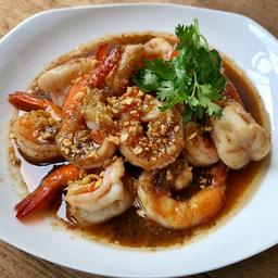 N30 Stir Fried Shrimp with Garlic and Black Pepper 蒜黑椒炒虾