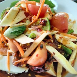 ยอดมะพร้าวปูหอยดอง