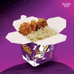 รามยอนคาโบนาร่า + ไก่ทอดสเปซซู  3 ชิ้น
