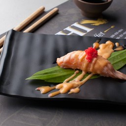 36.ซูชิแซลมอนเมนไตโกะ-Salmon Mentaiko