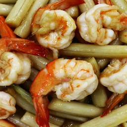 N53 Stir-fried lotus flow with shrimp 藕炒虾