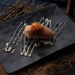 59.ซูชิแซลมอนคัมเปียว-Salmon Kampyo Sushi