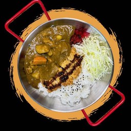 ข้าวโก๋กะหรี่หมูทอด