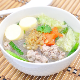 N121 Clear Soup with Glass Noodles and Minced Pork 末猪肉粉丝清汤