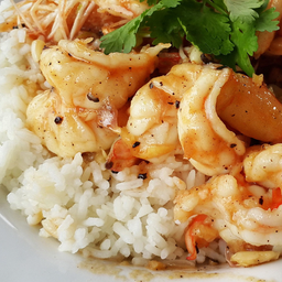 N76 Garlic and pepper shrimp fried rice 蒜椒虾炒饭