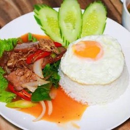ข้าวเนื้อแดง(red meat rice)