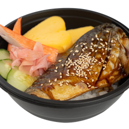 ข้าวหน้าซาบะย่างซีอิ้ว