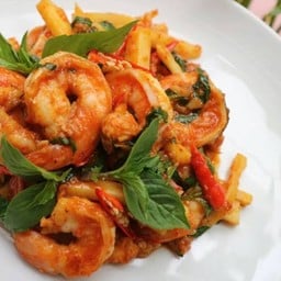 ผัดเผ็ดกุ้ง