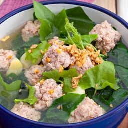 N112 Minced Pork Soup and Soup 末猪肉葫芦清汤