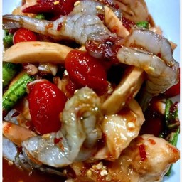 ตำกระท้อนกุ้งสด