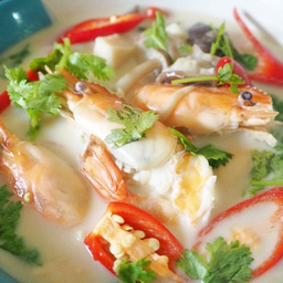 N100 Shrimp Tom Kha 椰奶高良姜汤煮虾