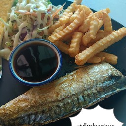 ข้าวหน้าปลาซาบะญี่ปุ่นย่าง