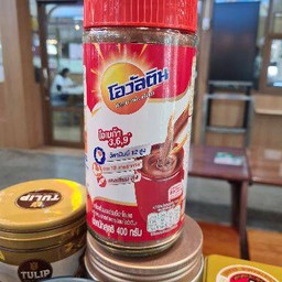 นมสดโอวัลตินร้อน