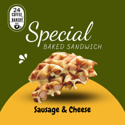 แซนวิซอบร้อน ไส้กรอกชีส