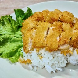 ข้าว หน้าไก่ทอด