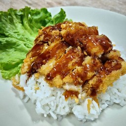 ข้าว หน้าไก่ซอส กาลิค