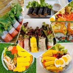 วนิดาสลัดผักผลไม้สดราม2 หน้าร้านซันชายน์ซุปเปอร์มาเก็ต ราม 2