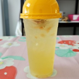 Plum Honey Lemon Soda