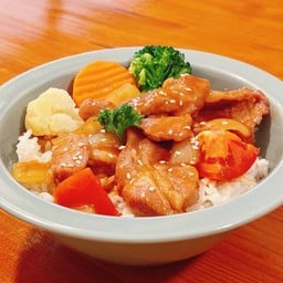 ข้าวหน้าหมูซอสมะเขือเทศ(HS)