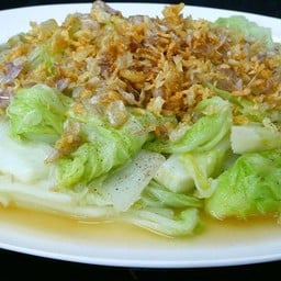 ผัดผักกาดขาวน้ำมันหอยเป็นกับข้าว