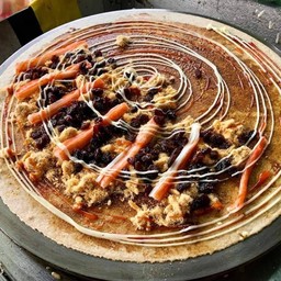 เครปพริกเผาหมูหยองปูอัดลูกเกด