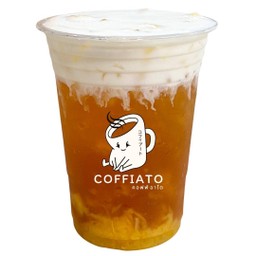 Peach Tea with cheese