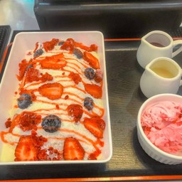 B16บิงซูนมสดมิกซ์เบอรี่(มีไอศกรีมสตอเบอรี่) (Size L)