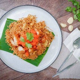 มาม่าคั่วไก่กรอบ ไข่กุ้ง