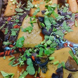 เต้าหู้ขาวนึ่งซีอิ๊วเห็ดหอม