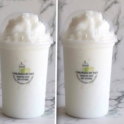 เซ็ตคคู่( 2 แก้ว )นำ้มะพร้าวปั่นสมูทตี้นมสดสุขภาพ100%