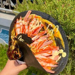 เครปใข่ปูอัดแฮม