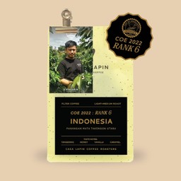 Indonesia Panangan Mata Takengon Utara COE 2022 Rank.6 100g.