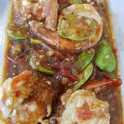 ผัดสะตอกะปิกุ้ง