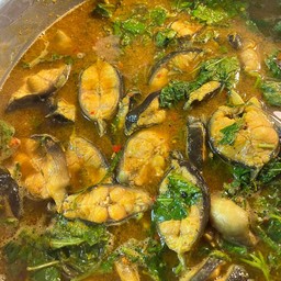 แกงคั่วปลาดุกใบยี่หร่า