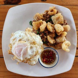 ข้าวกะเพรากากหมู