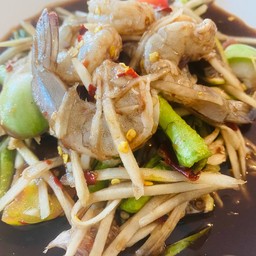 ตำกุ้งสด