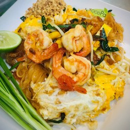 ผัดไทยกุ้งสด