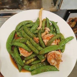 ผัดถั่วหวานกุ้ง