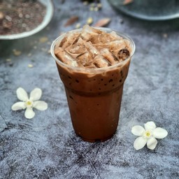 โกโก้เย็น แก้ว 16 oz (น้ำแข็งหลอดเล็ก)