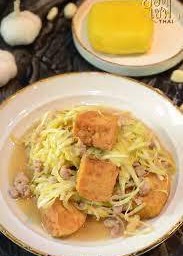 กุ้ยช่ายเต้าหู้หมูสับ