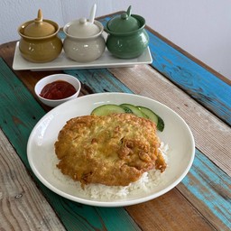 ข้าวไข่เจียวกุ้งสับ