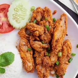 ข้าวลาบไก่