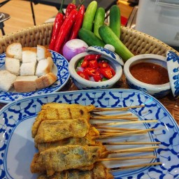 หมูสะเต๊ะ สายไหม 56 หมูสะเต๊ะ สายไหม 56