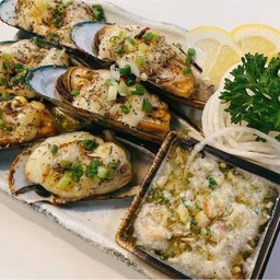 หอยแมลงภู่นิวซีแลนด์อบชีส